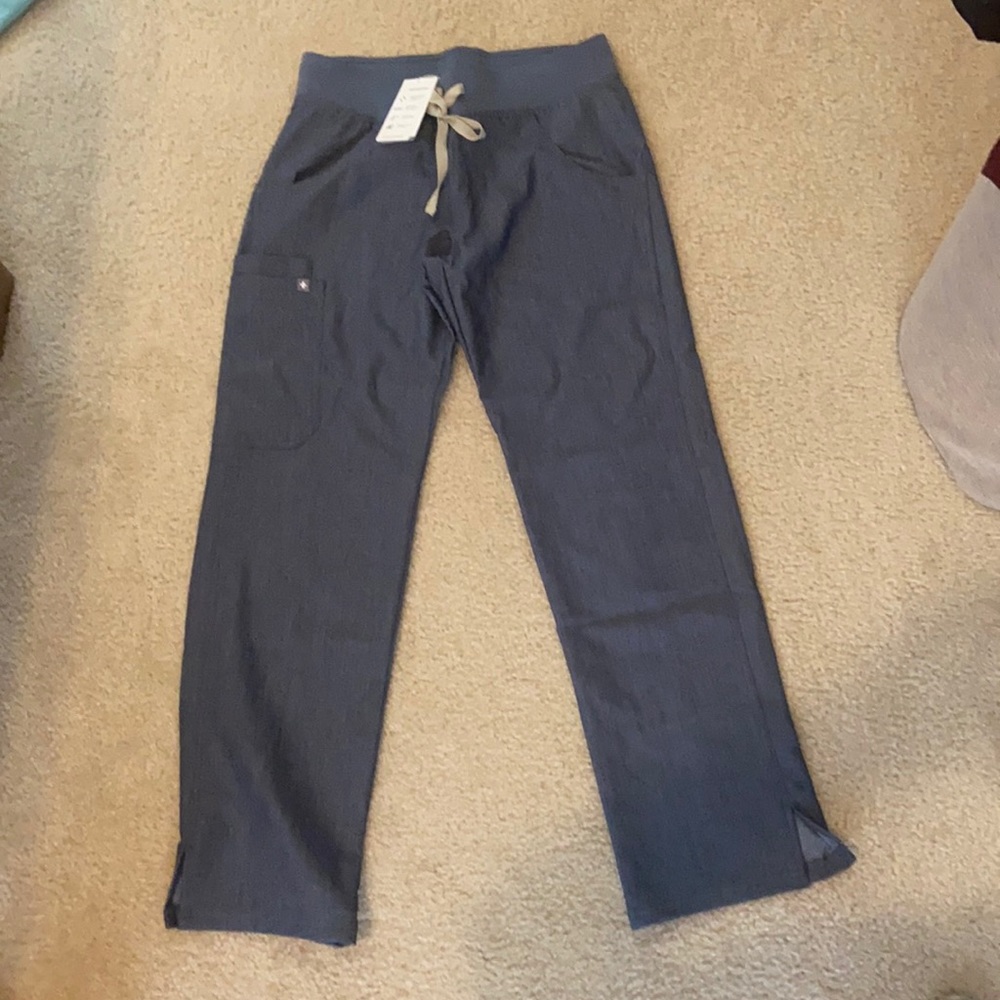 Figs scrubs Heather denim kade pants